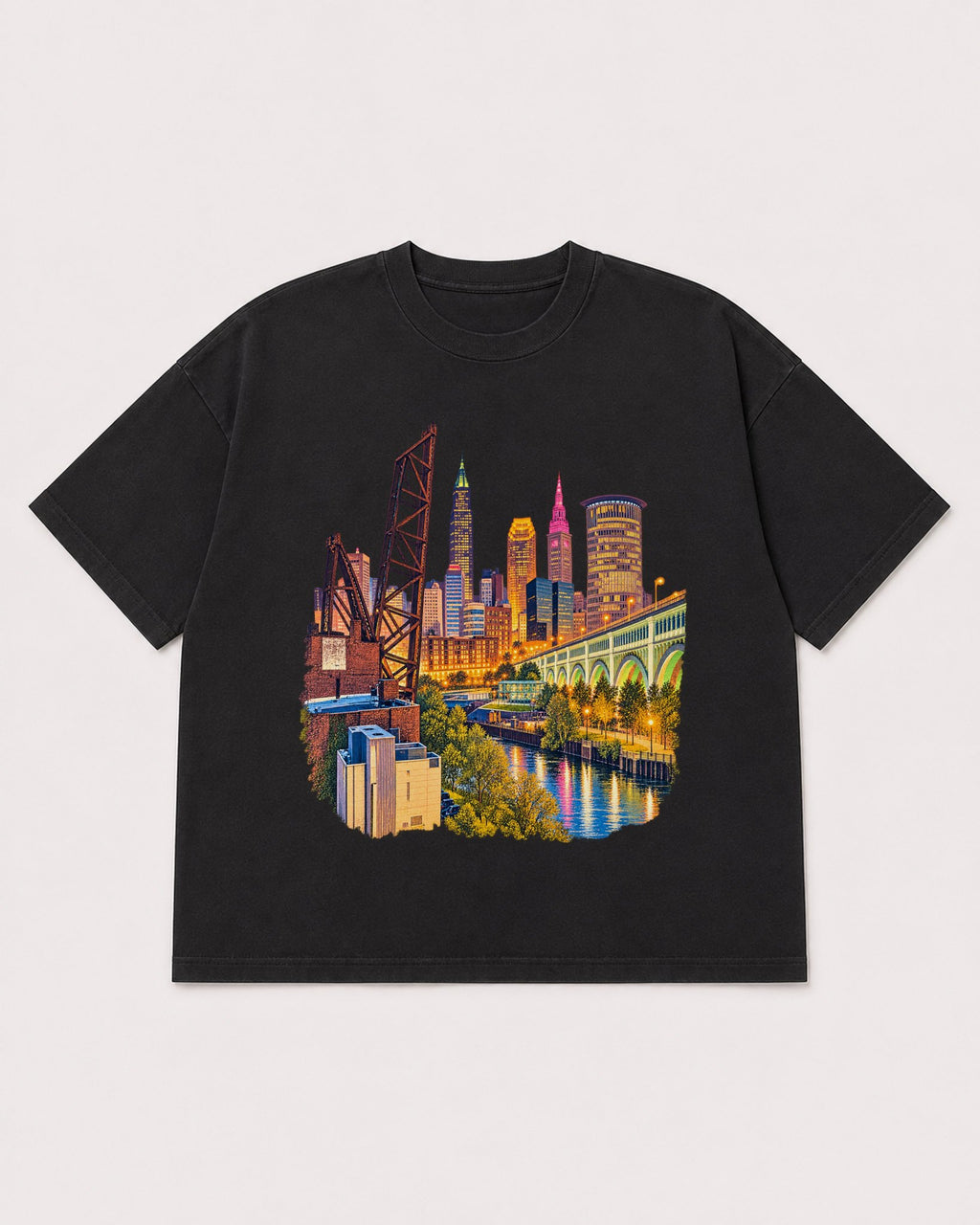 Mockup Boxy Heavyweight Tee Black product