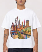 Mockup Boxy Heavyweight Tee White male close-up 06