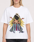 Mockup Boxy Heavyweight Tee White female close-up 08