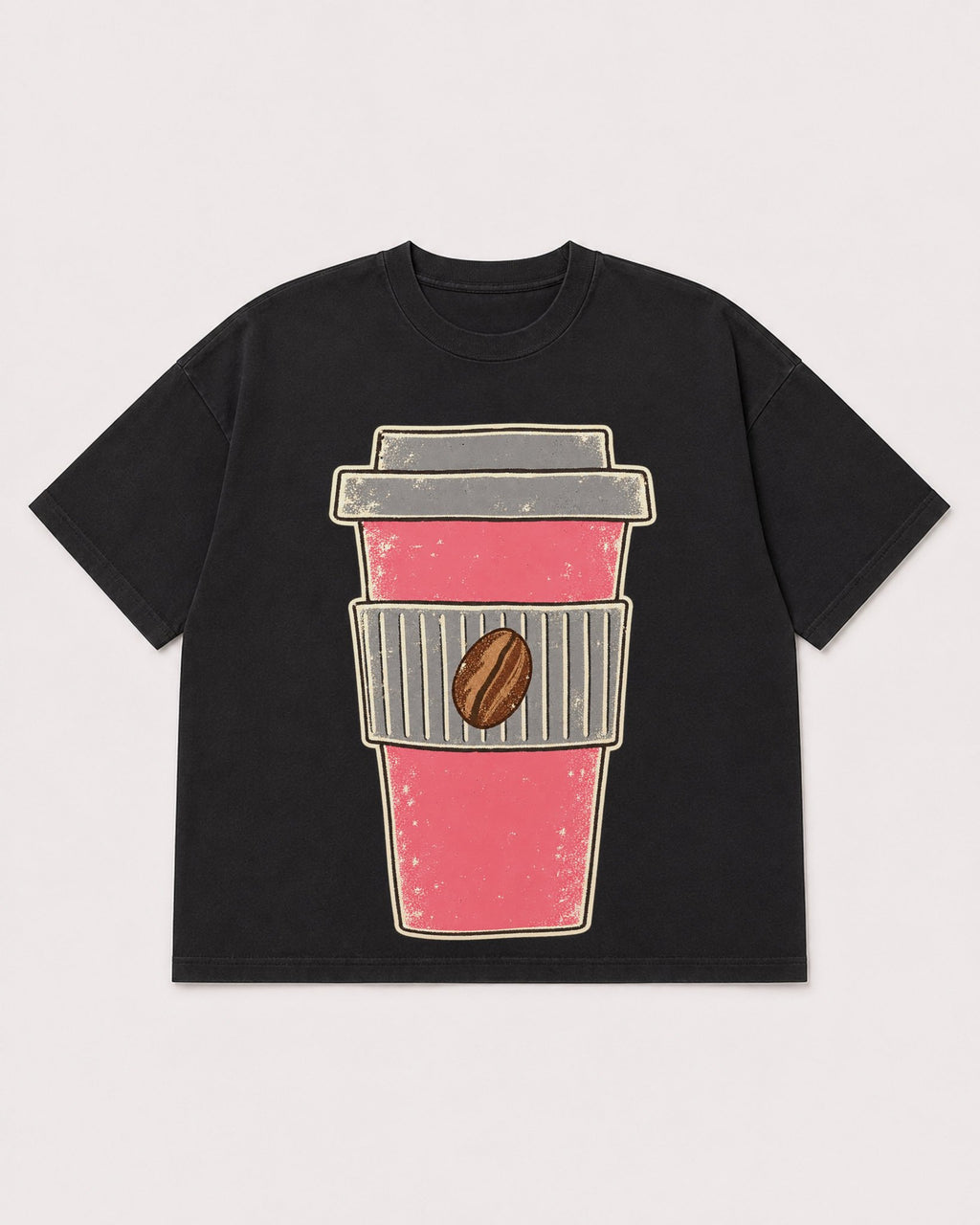 Mockup Boxy Heavyweight Tee Black product