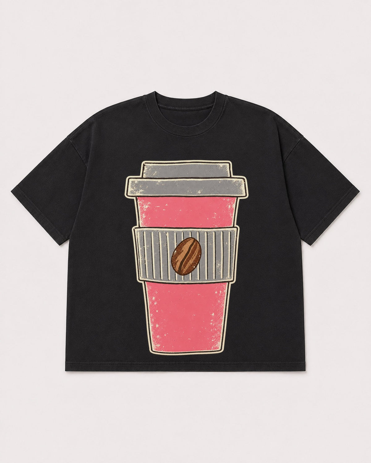Mockup Boxy Heavyweight Tee Black product