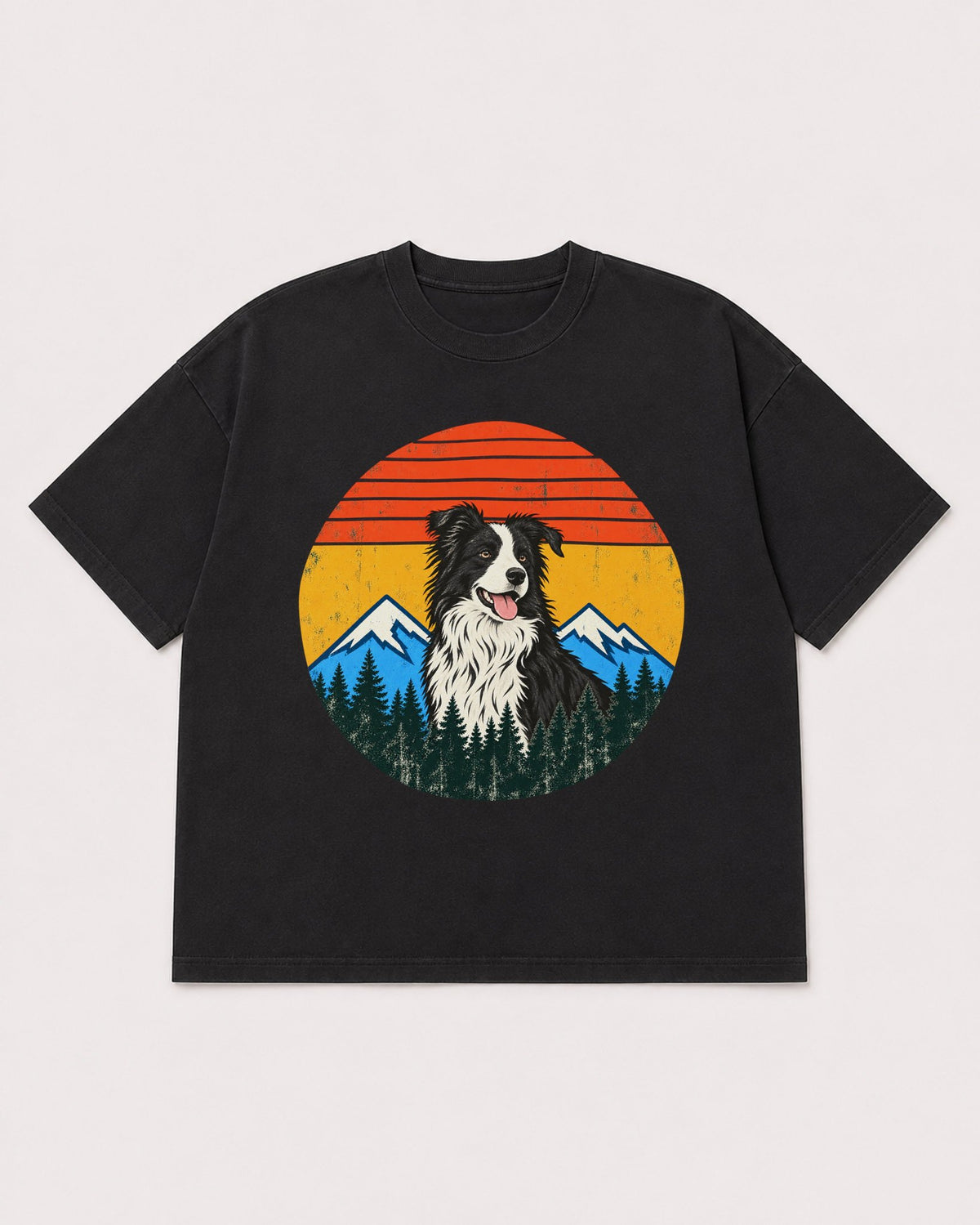Mockup Boxy Heavyweight Tee Black product