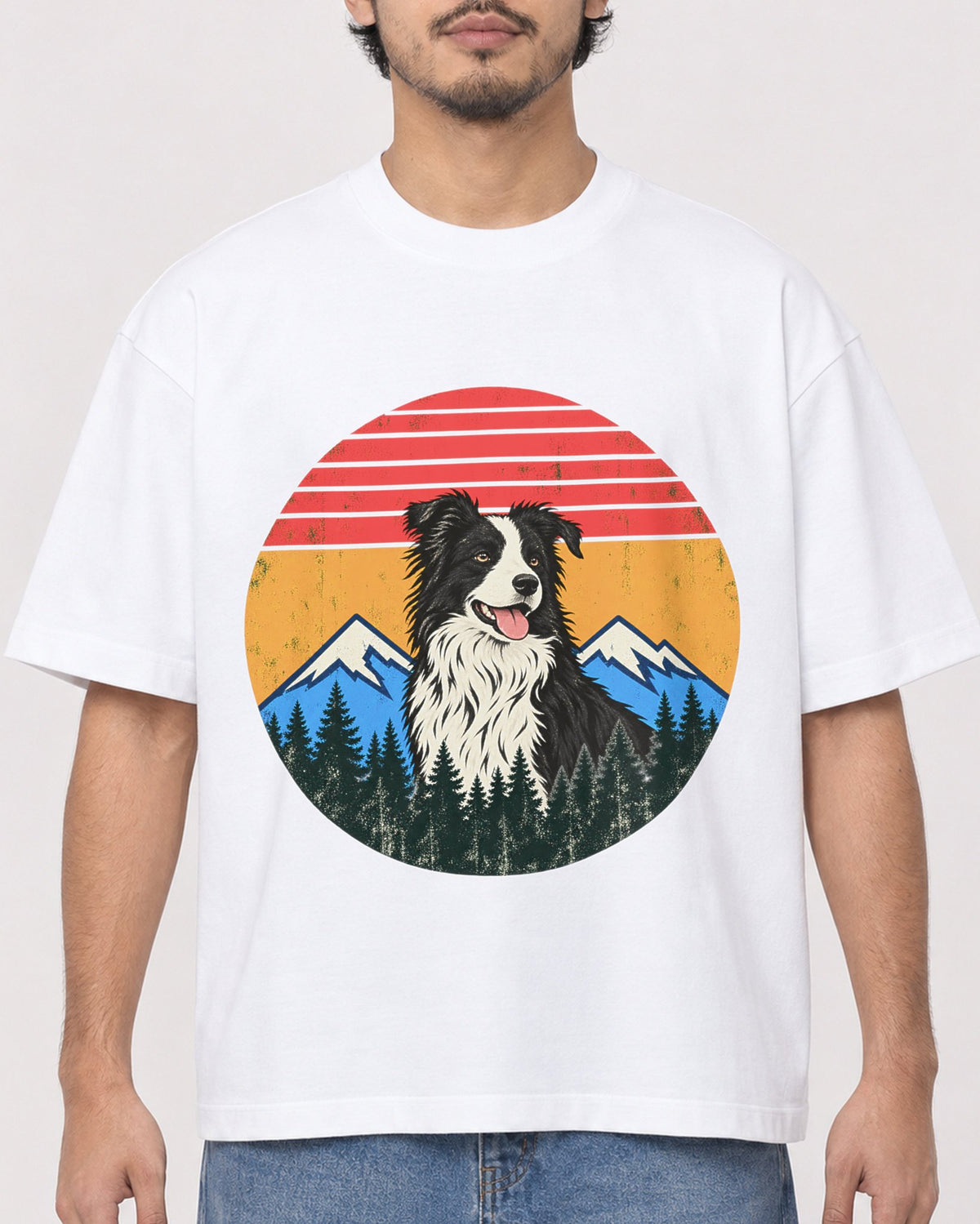 Mockup Boxy Heavyweight Tee White male close-up 02