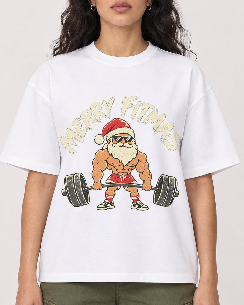 Mockup Boxy Heavyweight Tee White female close-up 07