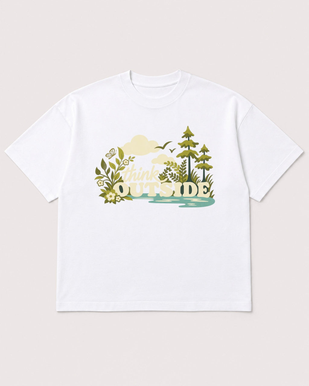 Mockup Boxy Heavyweight Tee White product