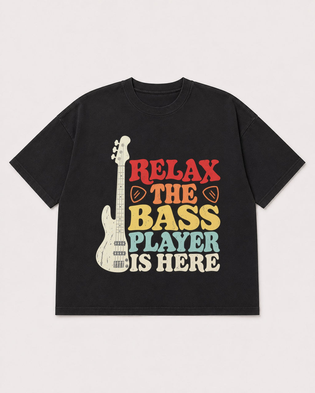 Mockup Boxy Heavyweight Tee Black product