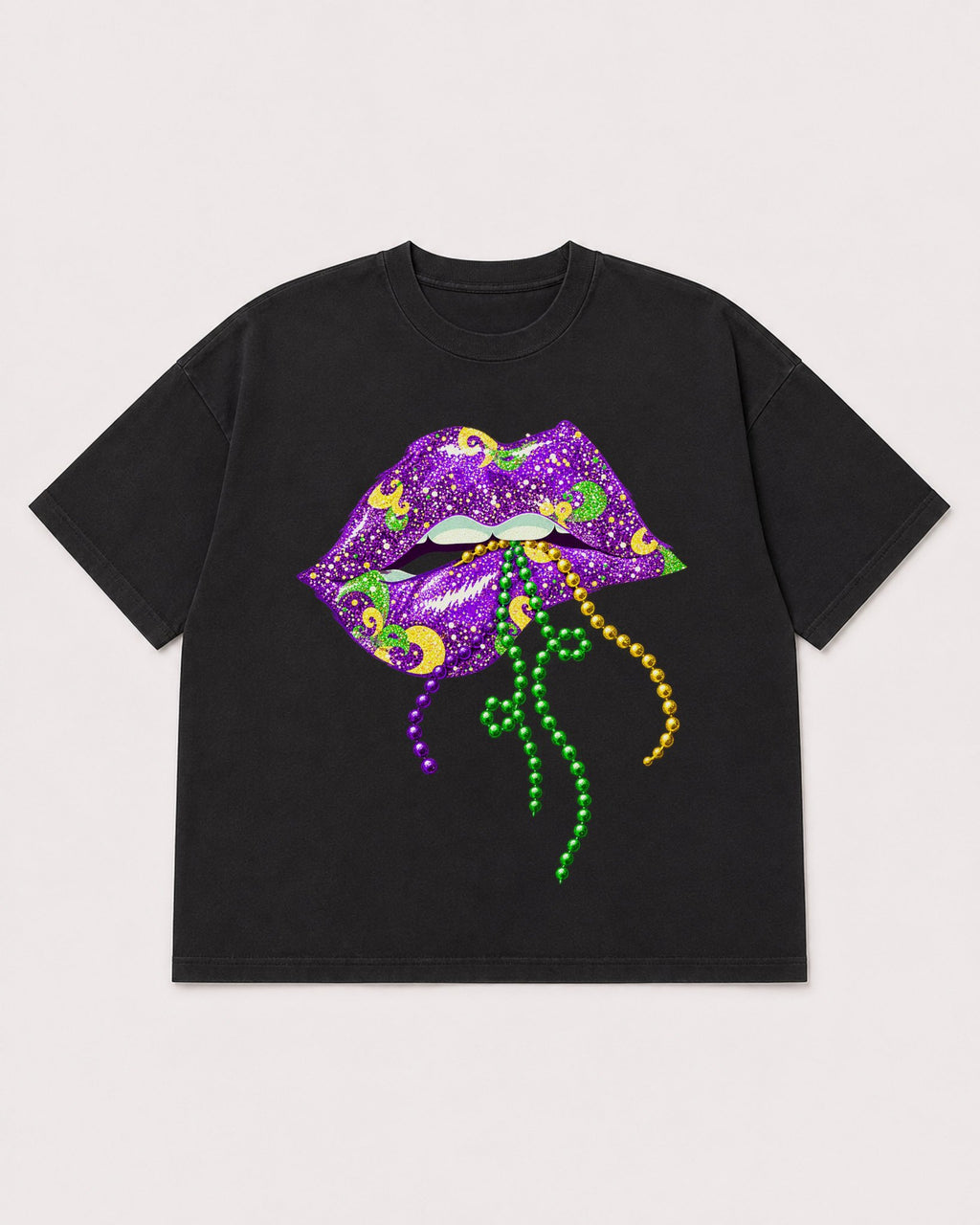 Mockup Boxy Heavyweight Tee Black product