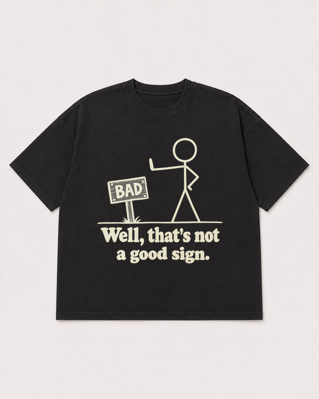 Mockup Boxy Heavyweight Tee Black product