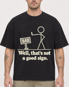 Mockup Boxy Heavyweight Tee Black male close-up 48