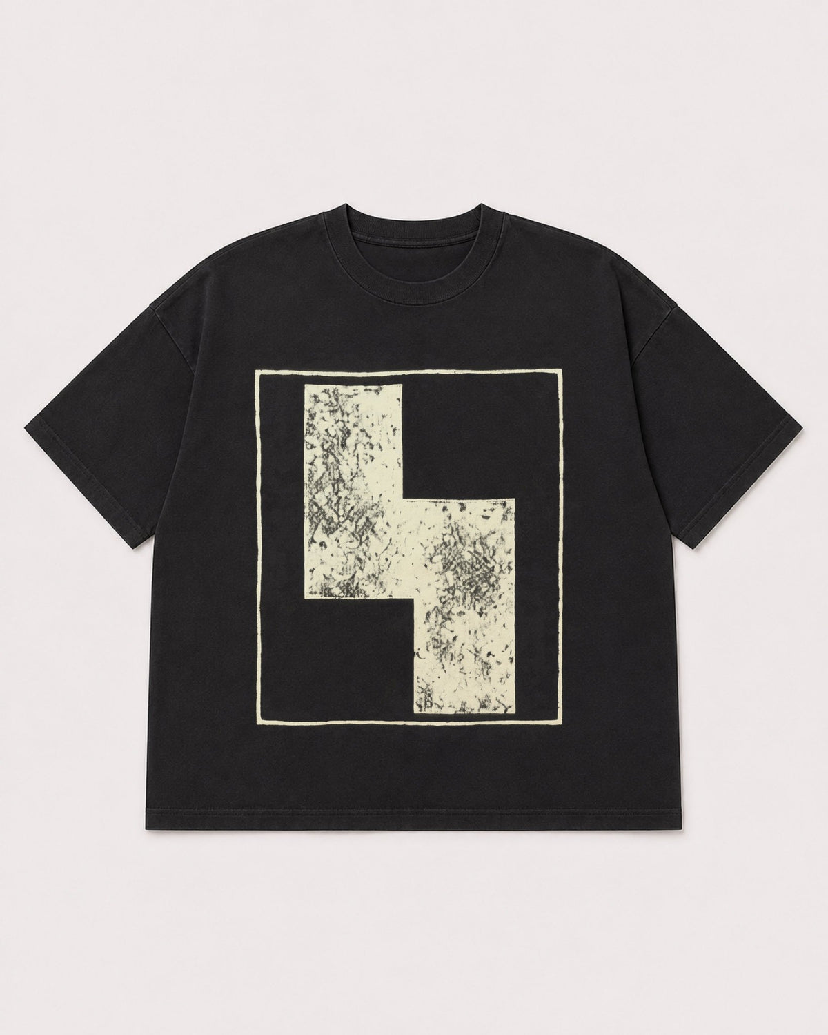 Mockup Boxy Heavyweight Tee Black product