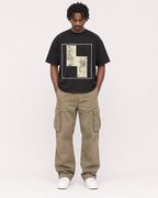 Mockup Boxy Heavyweight Tee Black male full-body 04