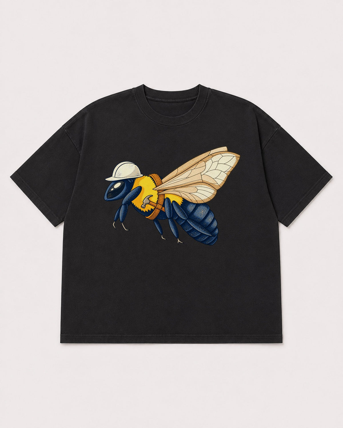 Mockup Boxy Heavyweight Tee Black product