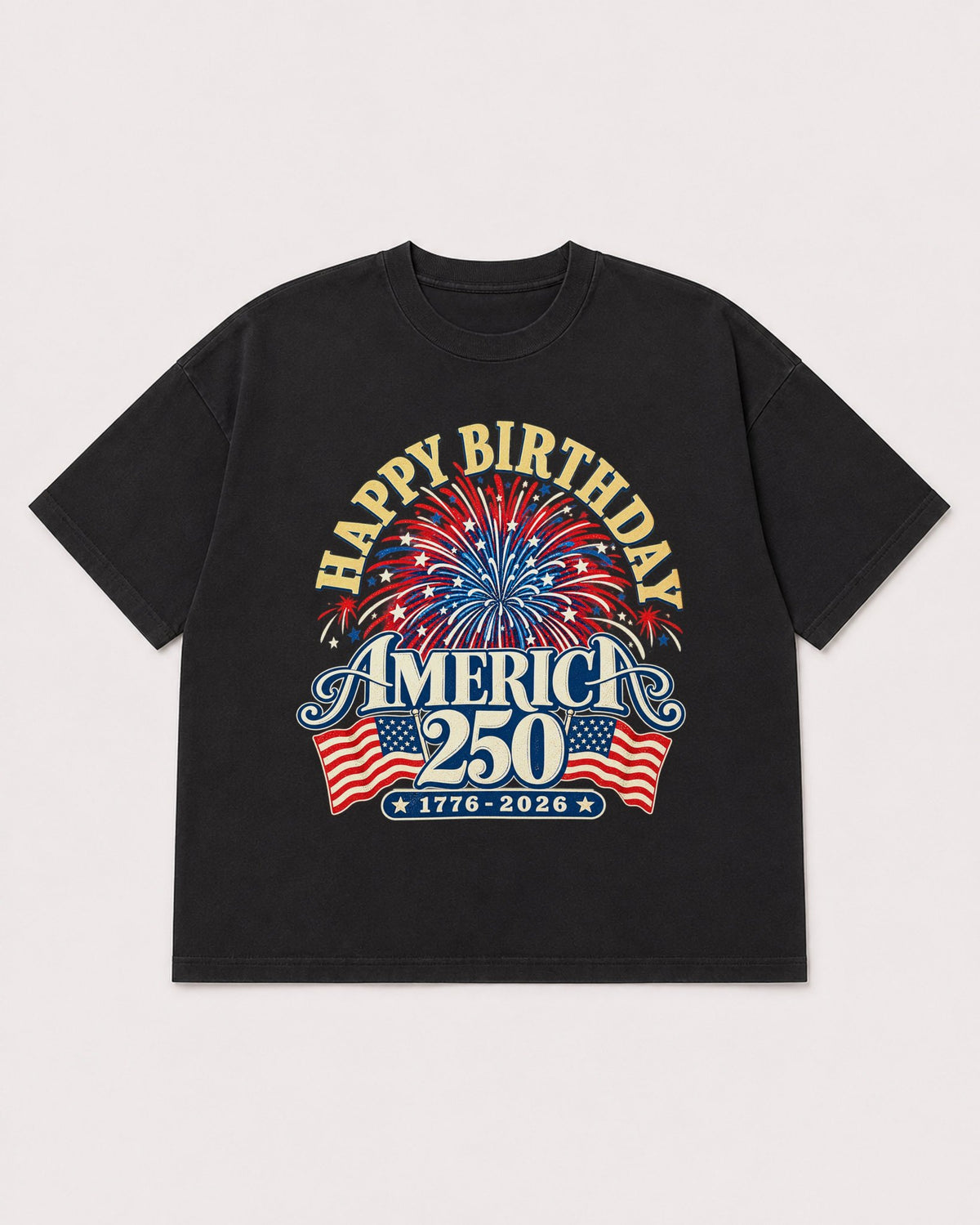 Mockup Boxy Heavyweight Tee Black product