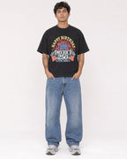 Mockup Boxy Heavyweight Tee Black male full-body 06