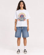 Mockup Boxy Heavyweight Tee White female full-body 06