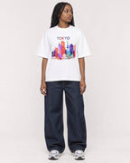 Mockup Boxy Heavyweight Tee White female full-body 04