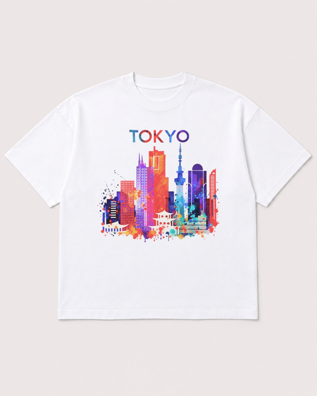 Mockup Boxy Heavyweight Tee White product