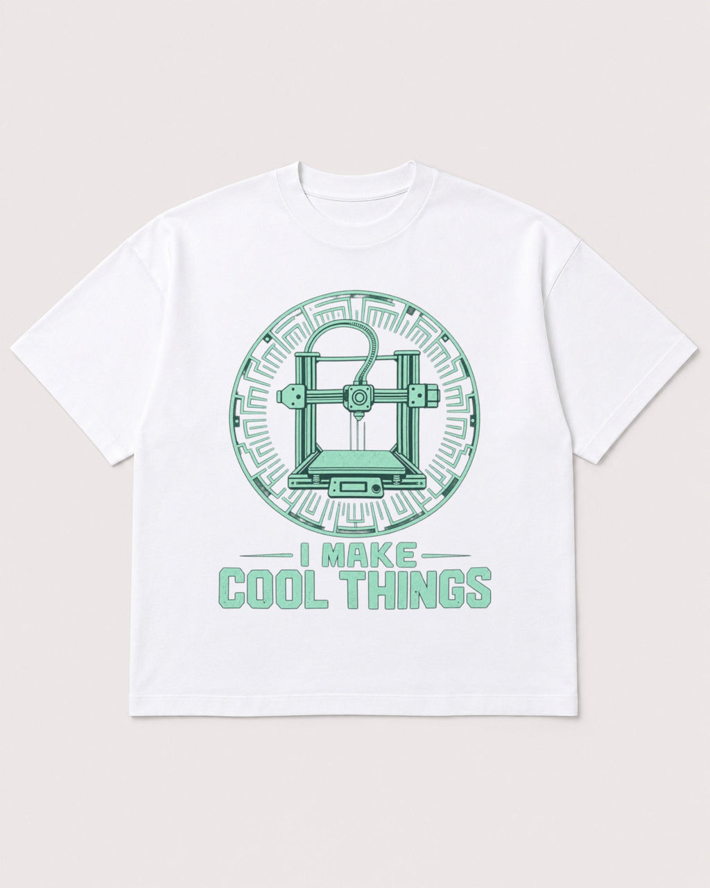 Mockup Boxy Heavyweight Tee White product