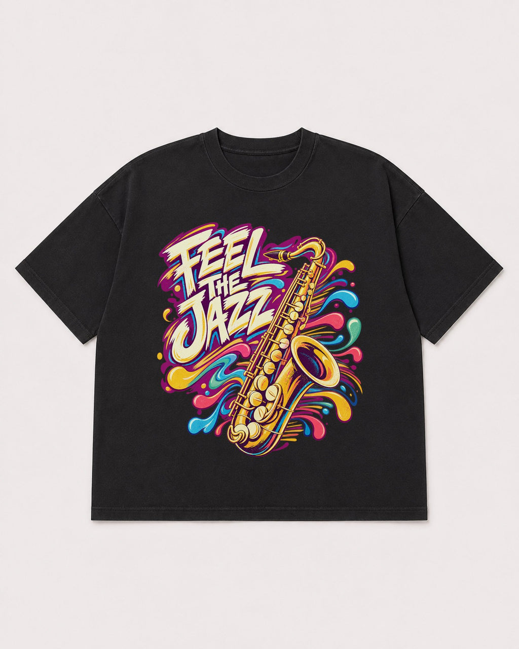 Mockup Boxy Heavyweight Tee Black product