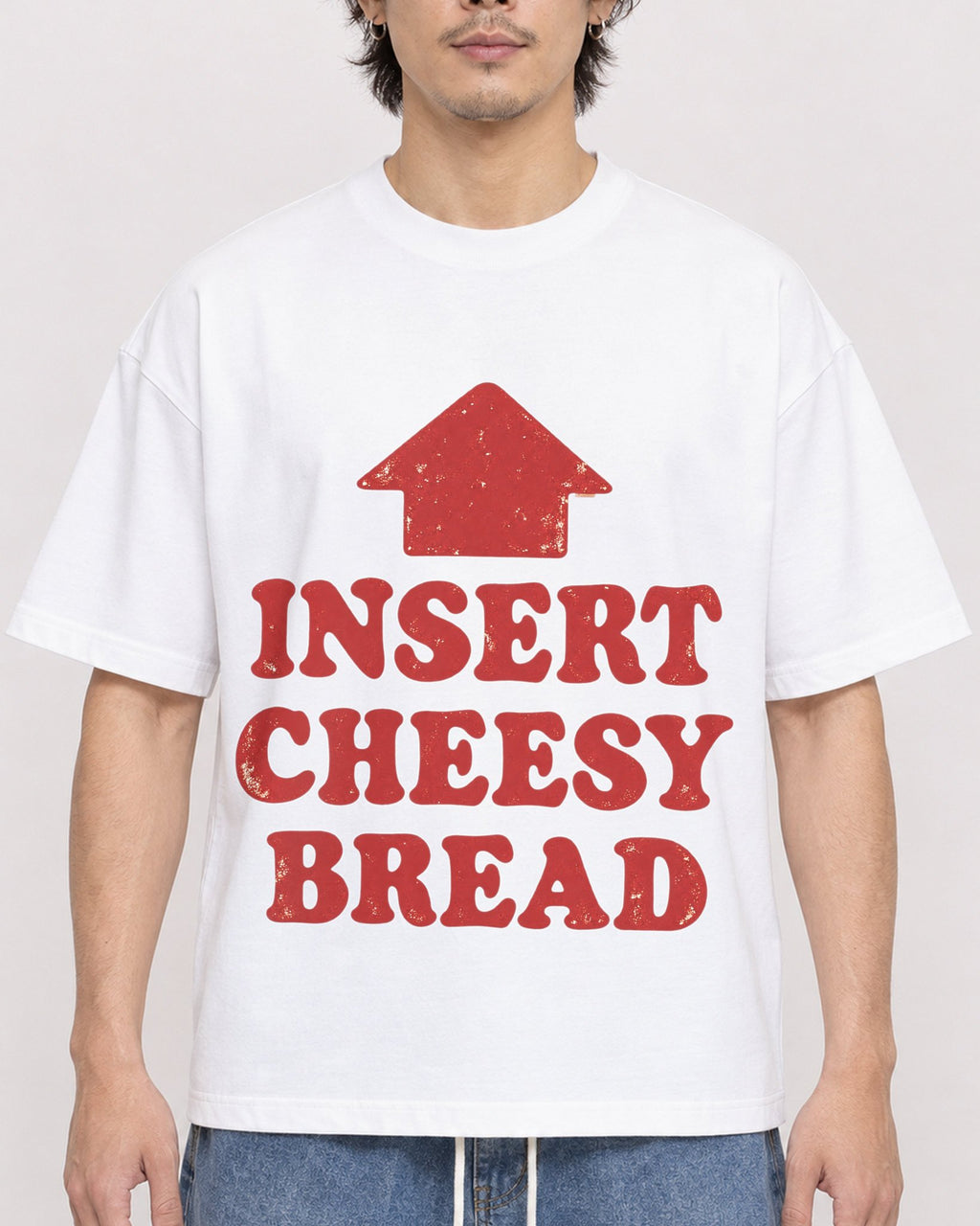 Mockup Boxy Heavyweight Tee White male close-up 03