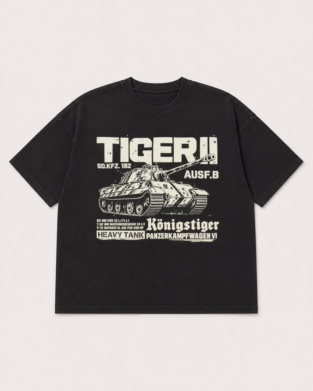 Mockup Boxy Heavyweight Tee Black product