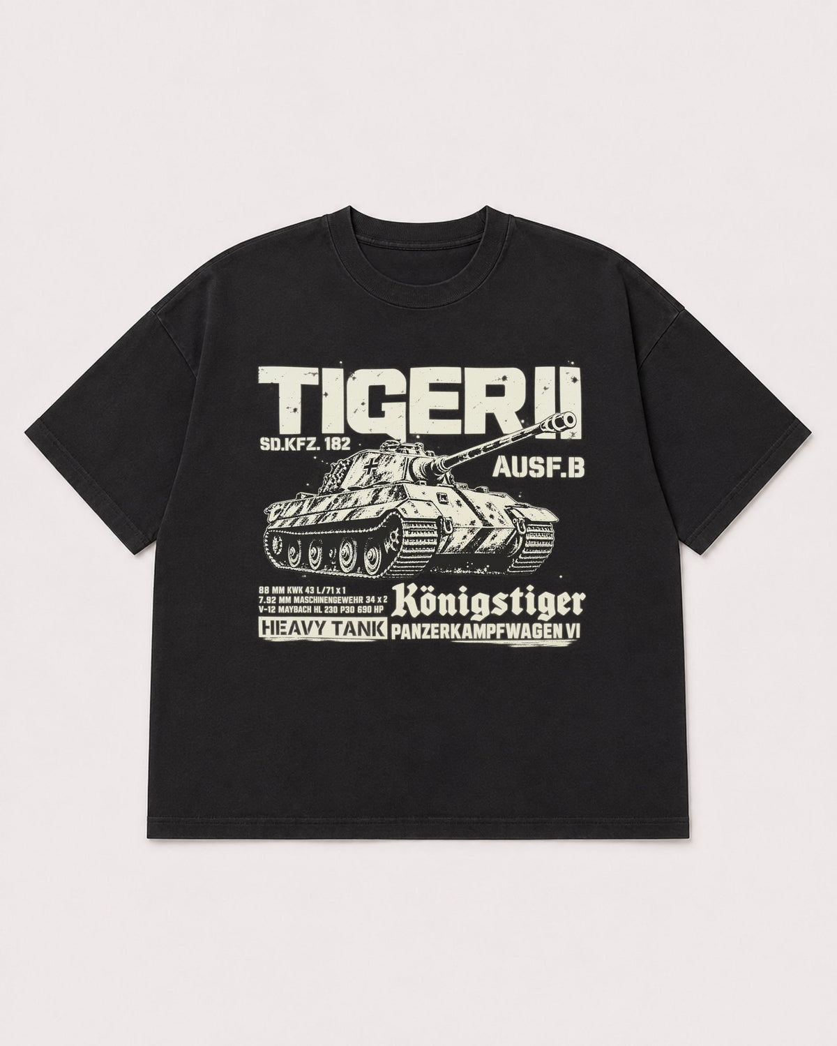 Mockup Boxy Heavyweight Tee Black product