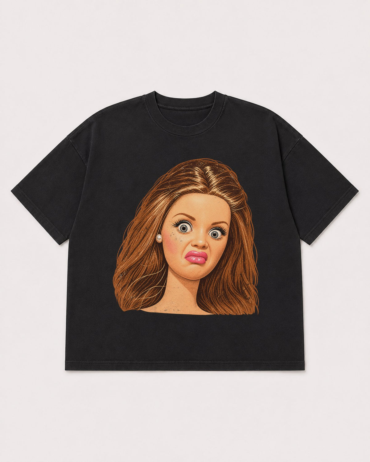 Mockup Boxy Heavyweight Tee Black product
