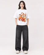 Mockup Boxy Heavyweight Tee White female full-body 03