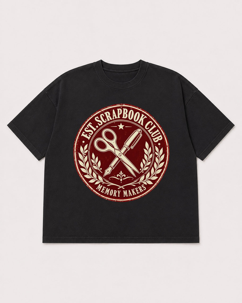 Mockup Boxy Heavyweight Tee Black product