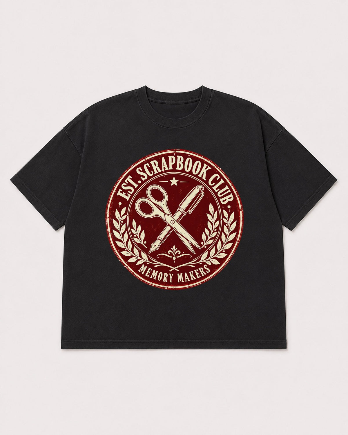 Mockup Boxy Heavyweight Tee Black product