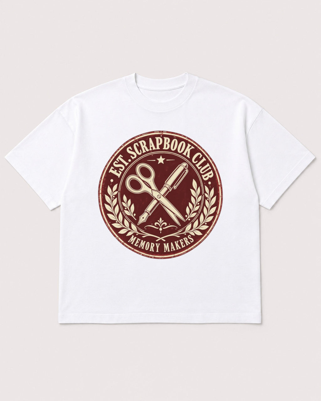 Mockup Boxy Heavyweight Tee White product