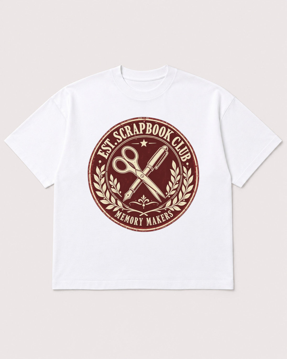Mockup Boxy Heavyweight Tee White product