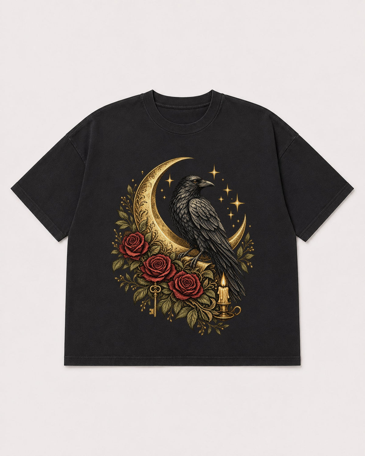 Mockup Boxy Heavyweight Tee Black product