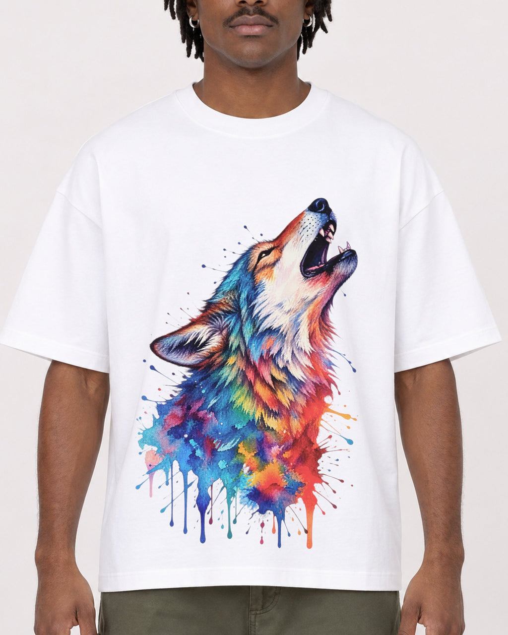Mockup Boxy Heavyweight Tee White male close-up 04