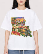 Mockup Boxy Heavyweight Tee White female close-up 01