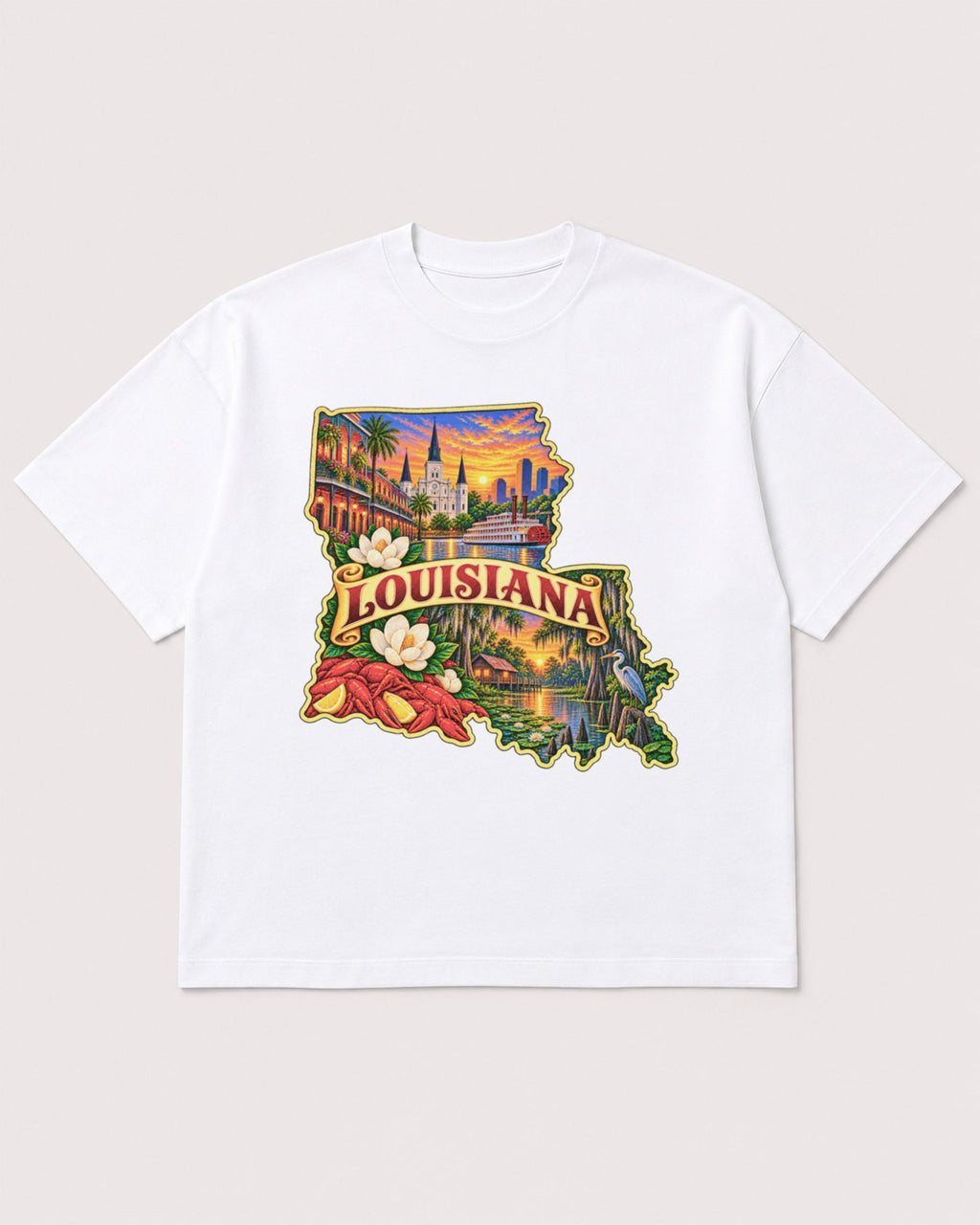 Mockup Boxy Heavyweight Tee White product