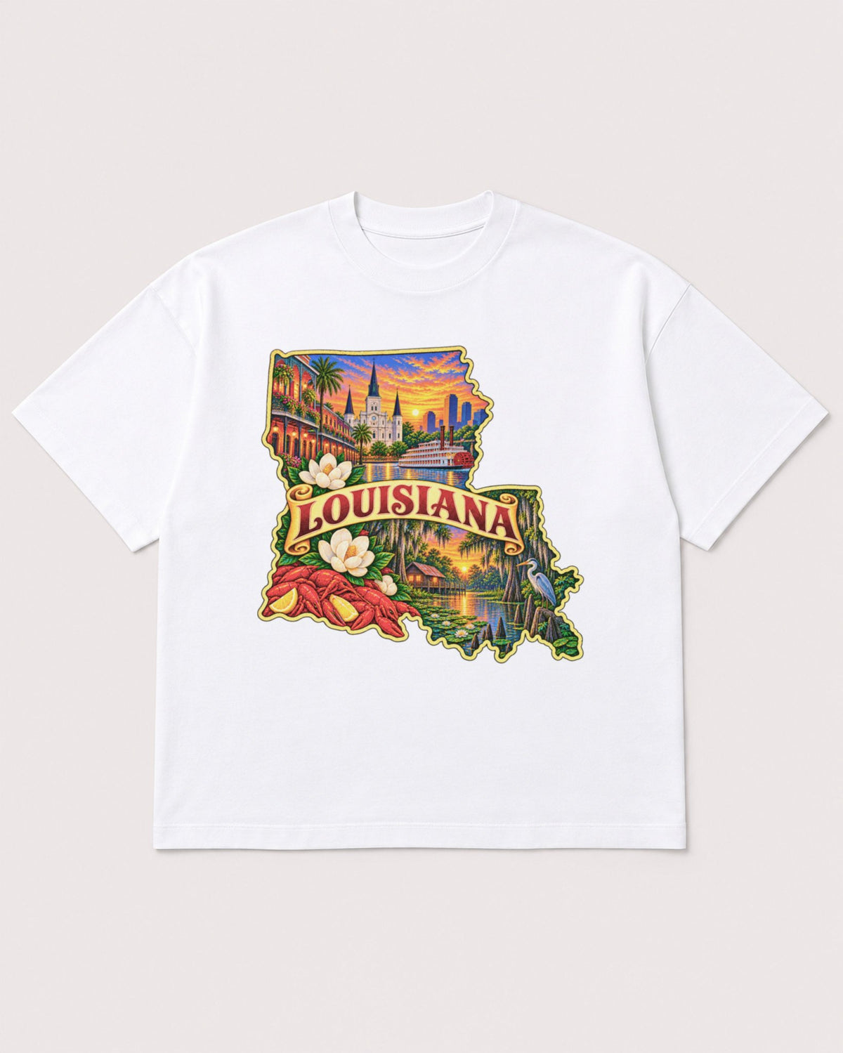 Mockup Boxy Heavyweight Tee White product