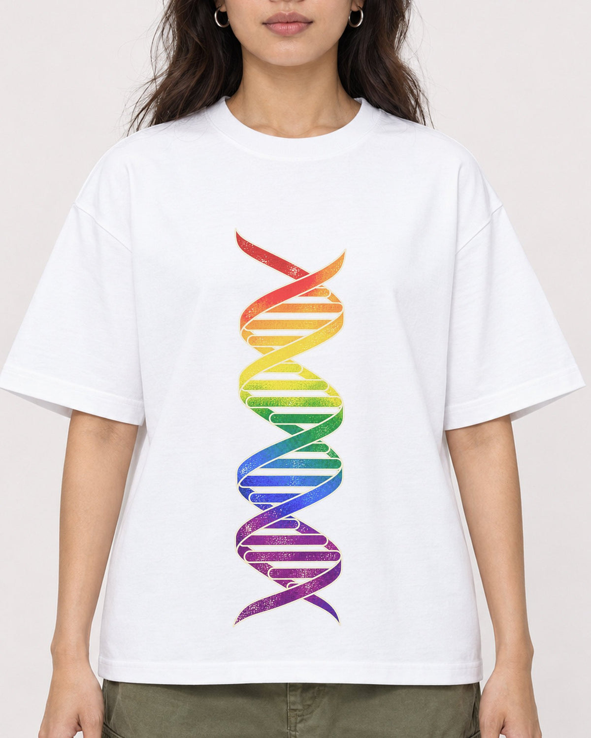 Mockup Boxy Heavyweight Tee White female close-up 02