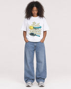 Mockup Boxy Heavyweight Tee White female full-body 05
