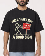 Mockup Boxy Heavyweight Tee Black male close-up 17