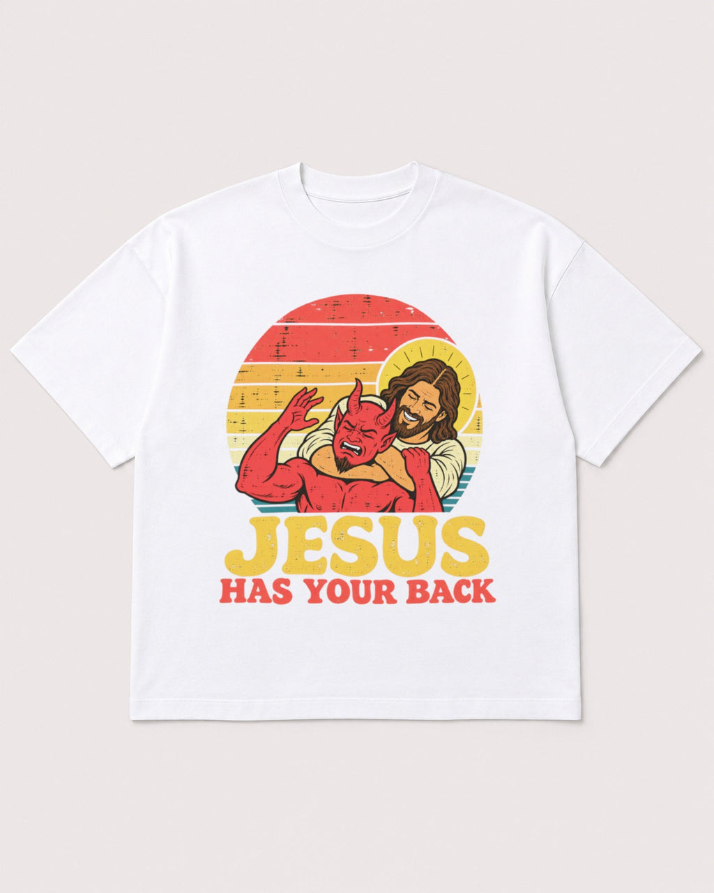 Mockup Boxy Heavyweight Tee White product