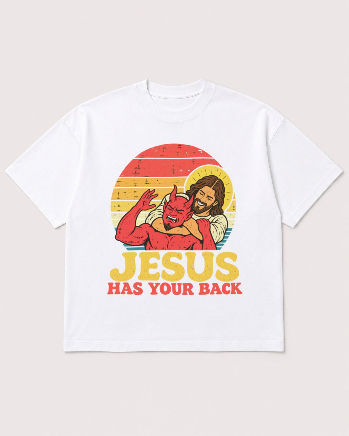 Mockup Boxy Heavyweight Tee White product