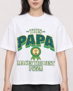 Mockup Boxy Heavyweight Tee White female close-up 13