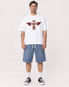 Mockup Boxy Heavyweight Tee White male full-body 48
