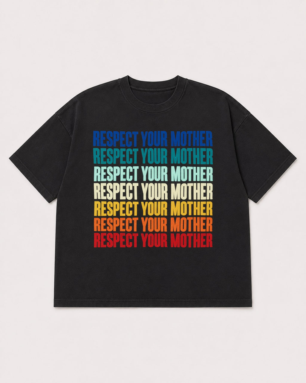 Mockup Boxy Heavyweight Tee Black product