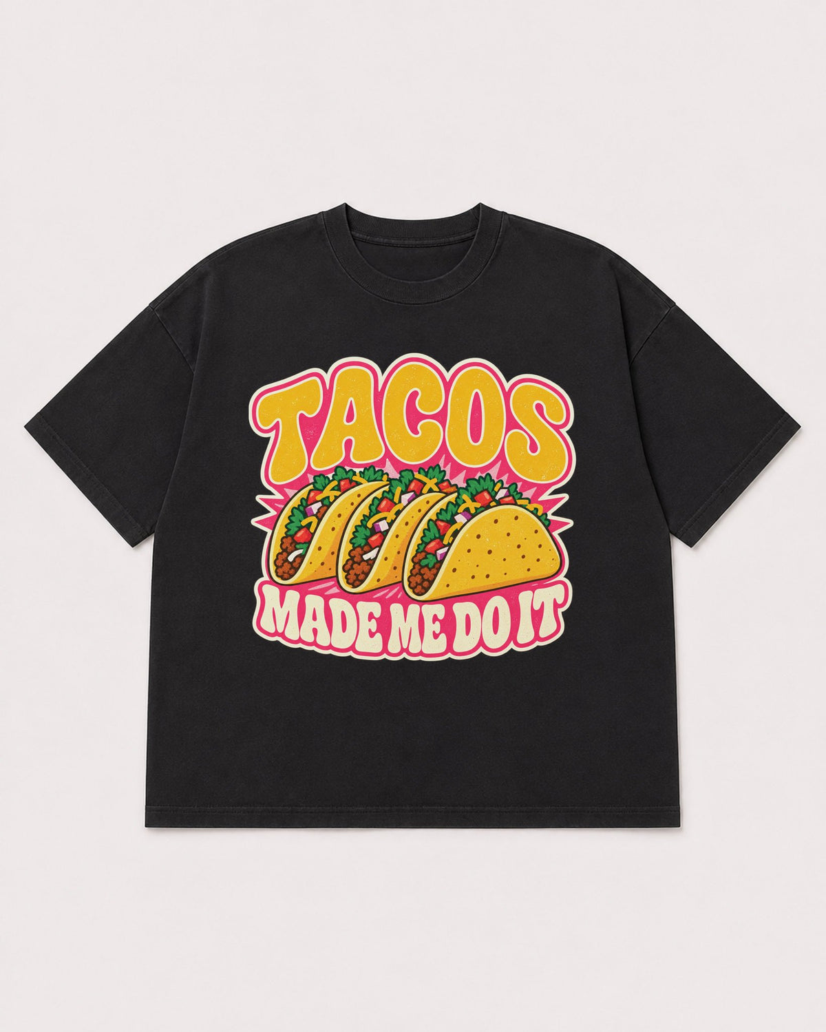 Mockup Boxy Heavyweight Tee Black product