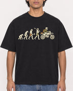 Mockup Boxy Heavyweight Tee Black male close-up 26