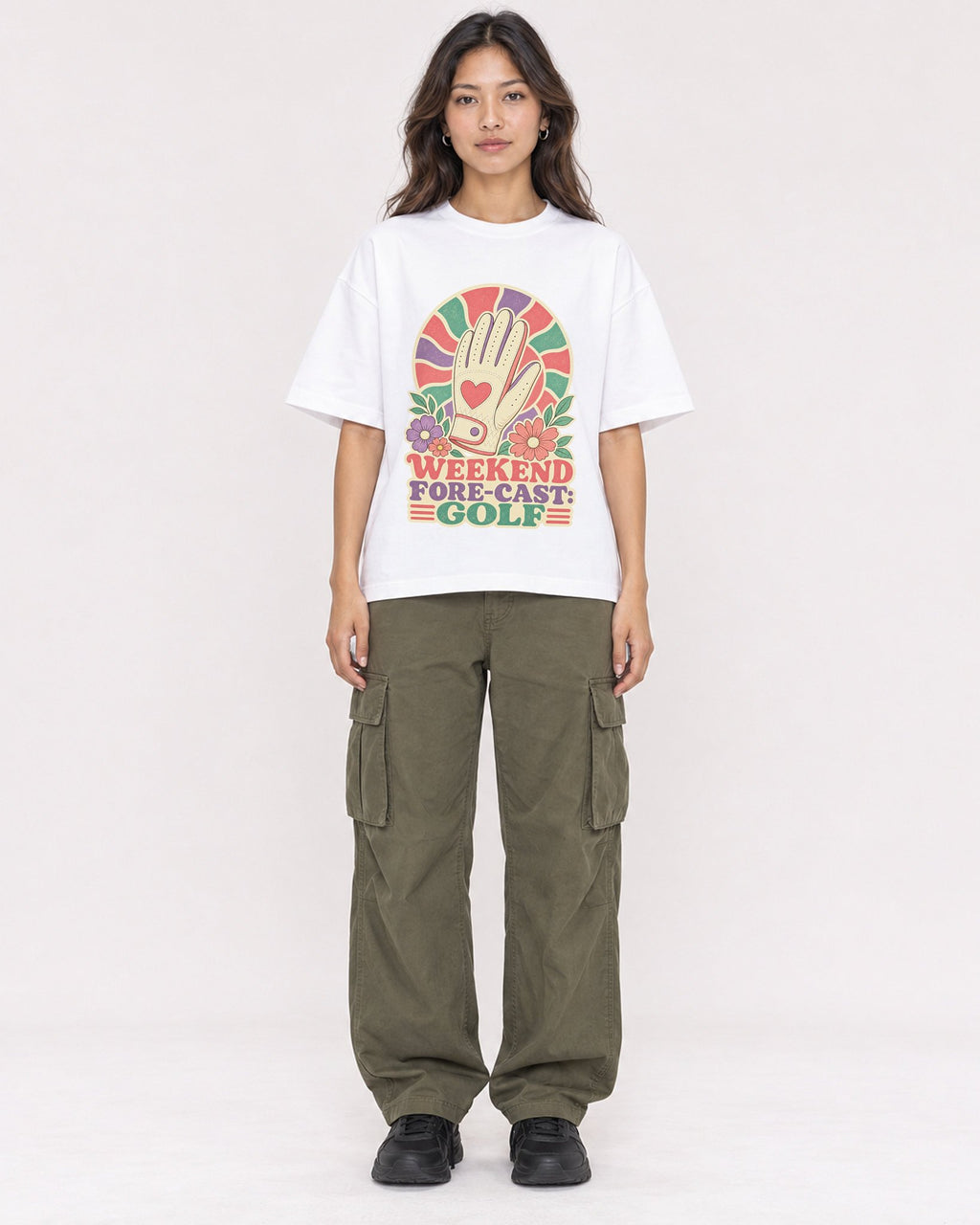 Mockup Boxy Heavyweight Tee White female full-body 02