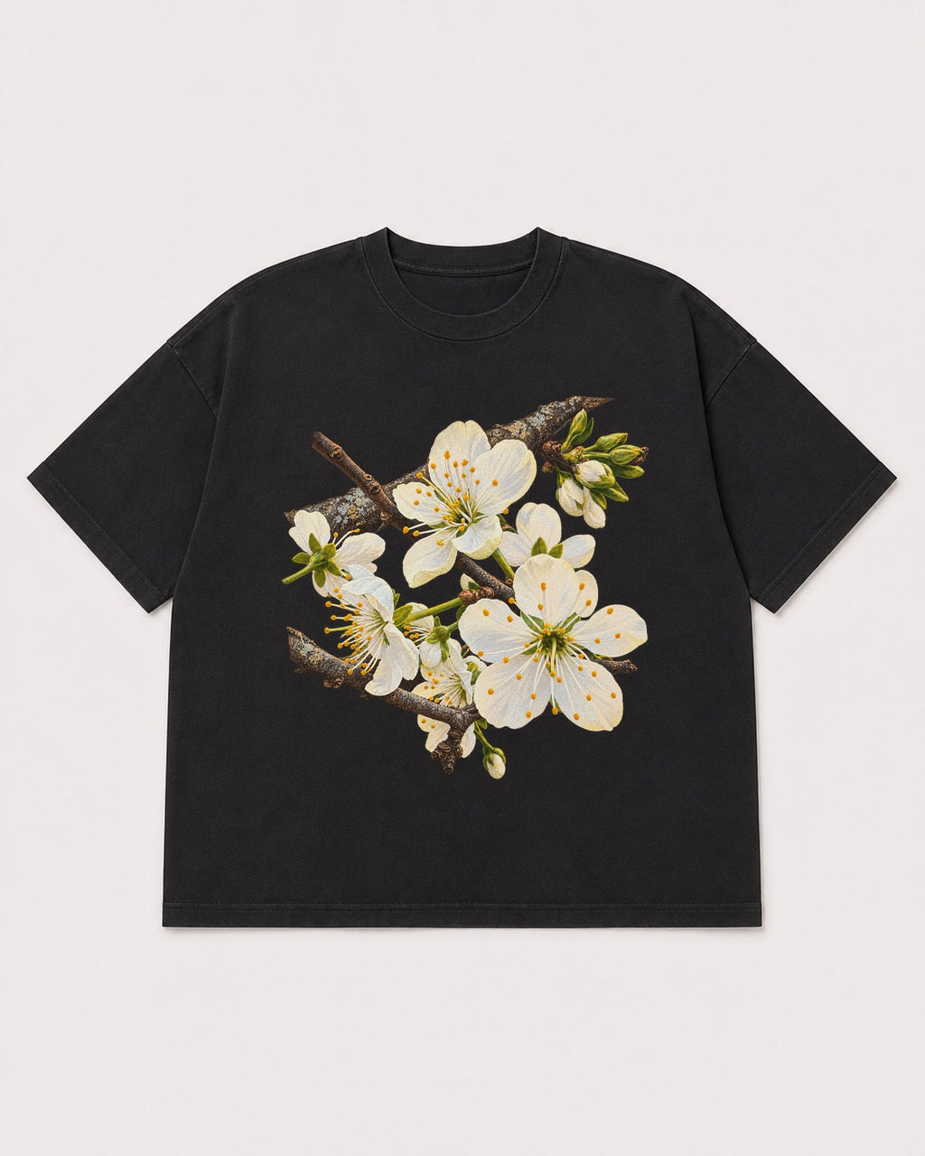 Mockup Boxy Heavyweight Tee Black product