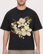 Mockup Boxy Heavyweight Tee Black male close-up 08